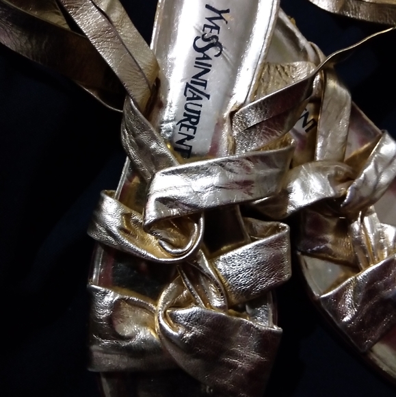 Yves Saint Laurent gold gladiators - Picture 5 of 6